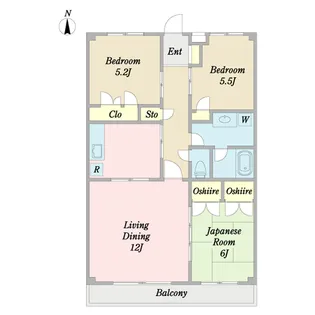 イーストコート住吉【3階】の間取り