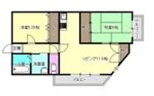 大阪府寝屋川市高柳1【マンション】の間取り