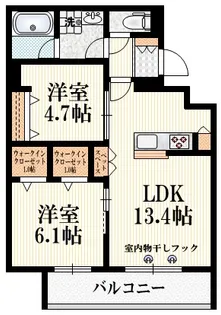 エルズプラス高円寺南【2階】の間取り
