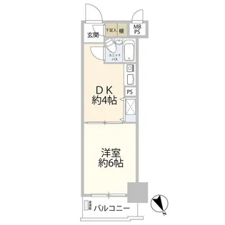 ライオンズマンション板橋【7階】の間取り
