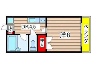 ディオグランビュー【2階】の間取り