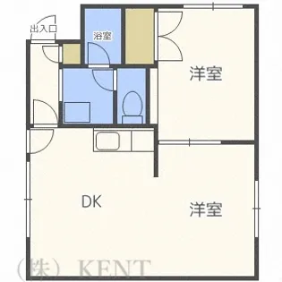 山の手セントラルマンション【3階】の間取り