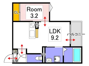 REGALEST庭瀬II【1階】の間取り