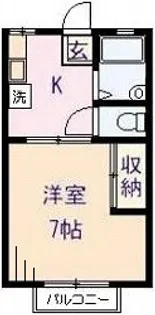 東京都世田谷区南烏山4【アパート】の間取り