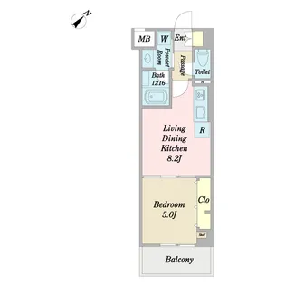 グリーンレスト日吉【1階】の間取り