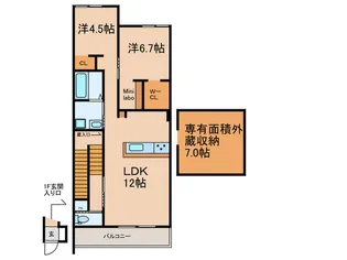 MMExcellentPlus【2階】の間取り