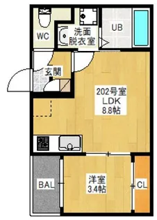 Regalest 39(レガリスト サク)【2階】の間取り