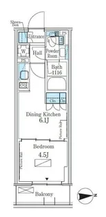 パークアクシス新宿百人町【5階】の間取り
