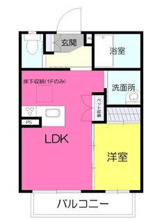 宮城県仙台市宮城野区岩切字洞ノ口【アパート】の間取り