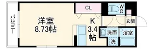 グランストーク住吉【2階】の間取り