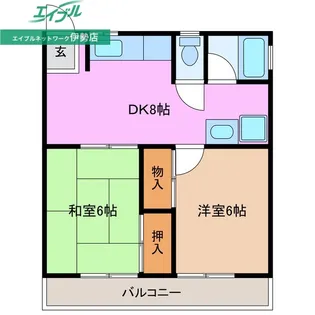 コンフォート【2階】の間取り