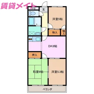 グランシャリオ N【3階】の間取り