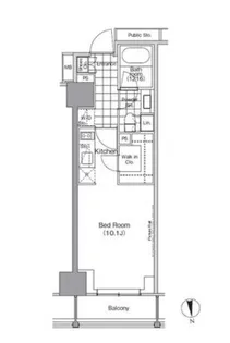 パークハビオ門前仲町【7階】の間取り
