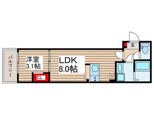 ロワジールふじみ野【2階】の間取り
