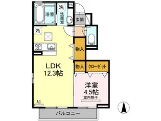 ヴィレッタB棟の間取り