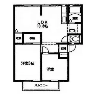 サニーヒルズB棟【2階】の間取り