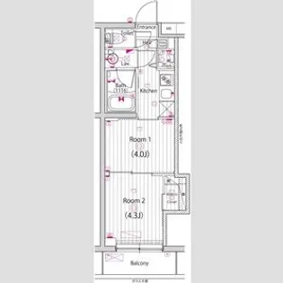 ガーラ・ヒルズ千歳烏山【3階】の間取り