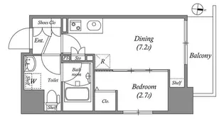 GRAN PASEO森下【6階】の間取り