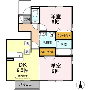 スノーフレーク【1階】の間取り