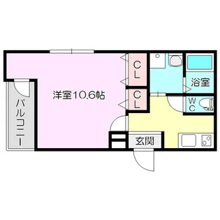 フジパレス瑞光【1階】の間取り