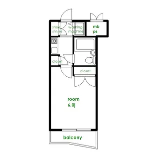 ウィンベルソロ世田谷赤堤【1階】の間取り