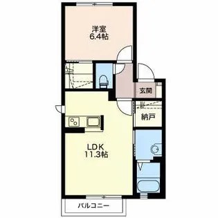 ドリームMJII【2階】の間取り