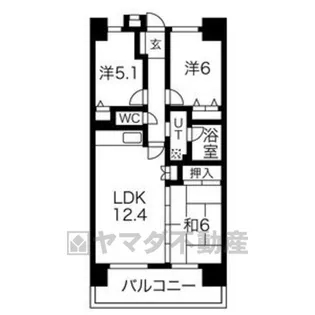 元今泉レジデンス【2階】の間取り