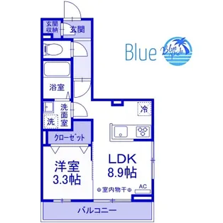 グラディーヴォレ【2階】の間取り