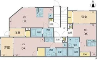 MIREA浮間舟渡【1階】の間取り