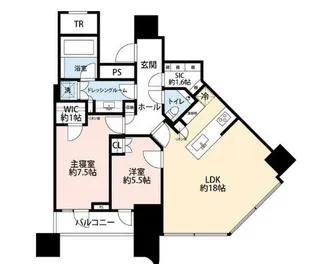 パークコート渋谷ザタワー【16階】の間取り