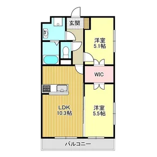 リーベンR【3階】の間取り