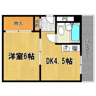 アーバンアベニュー【4階】の間取り