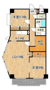 グランドヒル高橋【5階】の間取り