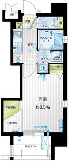 アクタス薬院アネックスII【4階】の間取り