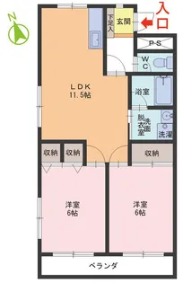 メゾンサンチェリオ【3階】の間取り