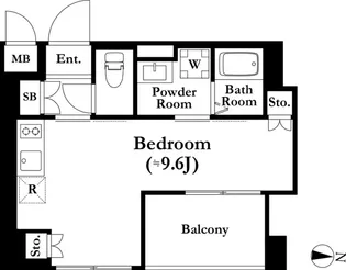THE PALMS錦糸町【11階】の間取り