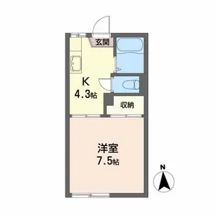 レジデンス樹【1階】の間取り