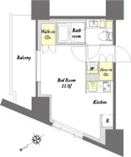 プライムメゾン板橋【5階】の間取り