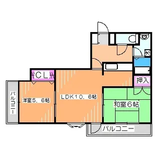 ラポール新金岡【2階】の間取り