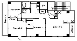 第10三光ビル【5階】の間取り