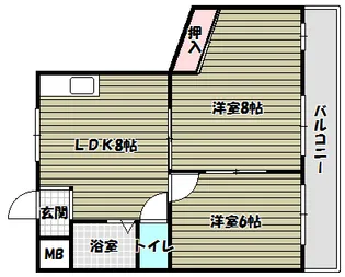 メゾン・ド・くみの木【3階】の間取り