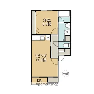 ソレイユ伏見台I【1階】の間取り