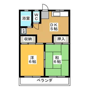 シャンポールたなはしI【1階】の間取り