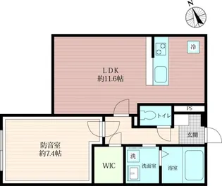 「防音マンション」VORT瀬田レジデンス【1階】の間取り