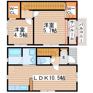 la luce(ラルーチェ)の間取り