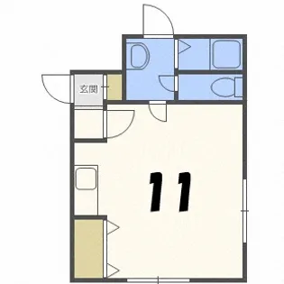 ハビタ栄通【1階】の間取り
