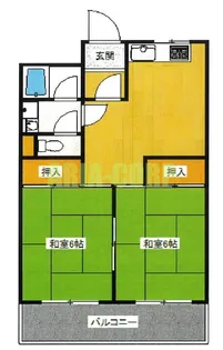 サン三国マンション【1階】の間取り