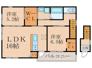 プチソフィア【2階】の間取り