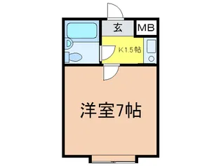 ロイヤル柏原【2階】の間取り