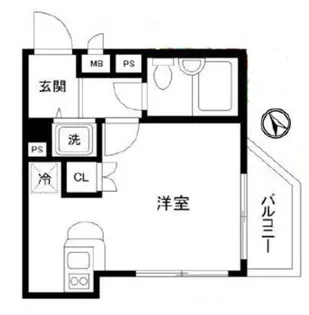 ワコーレ五反田【1階】の間取り